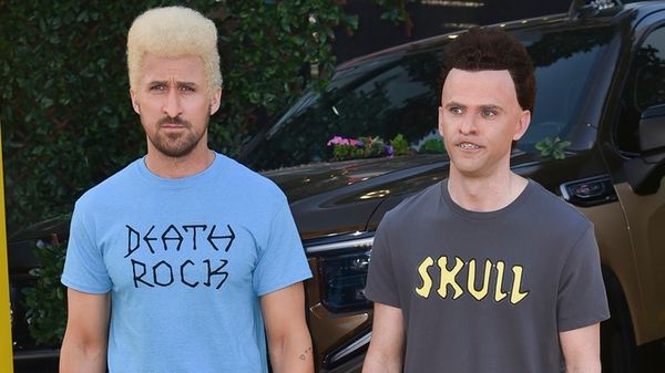Ryan Gosling and Mikey Day Reprise Viral Beavis and Butt-Head Characters at 'Fall Guy' Premiere